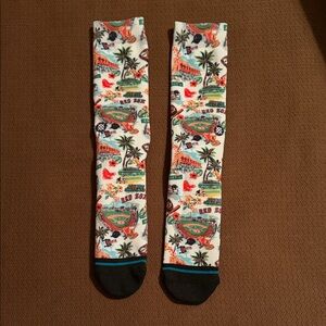 Stance Red Sox Multicolor Baseball Themed Socks